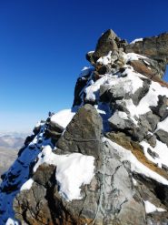 discesa alla forcella Pallavicini
