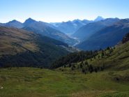 Panorama verso Abries e il Monviso