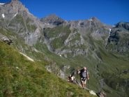 Poco dopo aver lasciato il sentiero per il rifugio Tazzetti