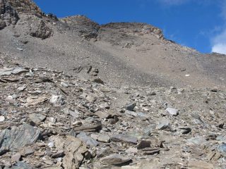 Monte Roisetta cima N visto poco prima della salita al colletto