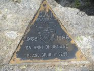 Triangolino di vetta del CAI Rivarolo Canavese