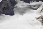 distacco del seracco al passaggio della cordata