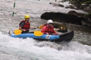 Marco e Patrizia nel campo slalom