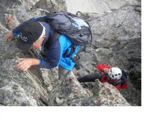 Passi divertenti sulla cresta nord-ovest..