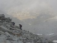 Salendo lungo la pietraia