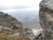 Uno scorcio del lago di Lei dalla cresta