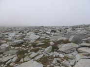 L'inizio della pietraia dopo il colle Emet