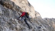 io appena superato un tratto verticale a metà ferrata (7-9-2013)
