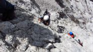 ultimo tratto impegnativo della ferrata (7-9-2013)
