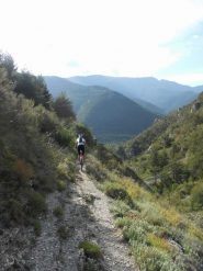 prima discesa dal col Boselia