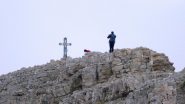 l'arrivo in vetta alla Cima Est del Piz Lavarella (8-9-2013)