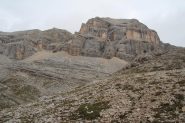 il Piz Taibon visto dall'ex-lago delle Conturines (8-9-2013)