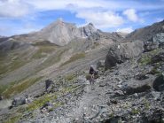 il sentiero di salita al colle Chamoussière