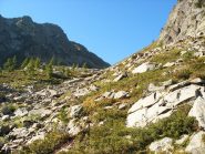 l'inizio del vallone dal lago
