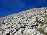 Dalla Breche Cabret l'itinerario di salita