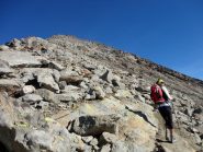 Il versante di salita visto dal colle dei Tre Cappuccini