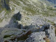 cresta di discesa sul colle d'Arlens