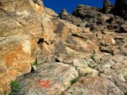 Inizio normale tacche bianche rosse