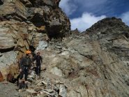 La Punta Sella e la via di discesa
