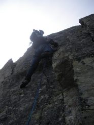 Il salto di III+ a monte del Passaggio..