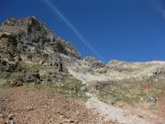 la parete nord sulla sx