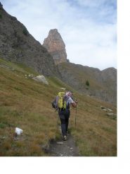 L' aig. Pierre Andre'..ripresa in fase di avvicinamento..