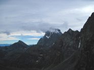 Il Monviso in una brevissima apparizione