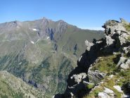 Dalla cresta, magnifica vista sulla Rosa dei Banchi