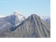 Lavina tersiva e cervino in zummata dalla vetta della Gialin