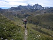 poco oltre il col de la Replanette 2338 m. verso il  Col Vallèe Etroite