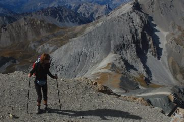 dalla punta vista verso il Colle