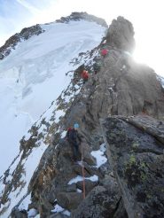 La cresta e poi fino in punta