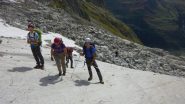 sulle placche levigate dal ghiacciaio