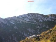 la cima vista dalla conca