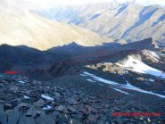 salita spalla Torre Nord tracciato