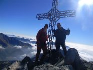 Gino e Elio in cima alla Torre sud