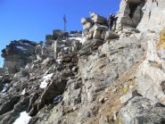 dal colletto la via normale verso la sud