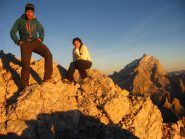 gli ultimi raggi di sole al passo del Bivacco