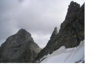 La Monciair..e i denti settentrionale e centrale del Broglio dalla parete nord ovest..