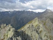 Dalla vetta, panorama sull'alta Valle di Forzo