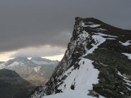l'Aiguille Pers sotto un cielo di piombo