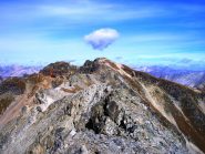 La sfasciata cresta in direzione del Monte Braulio