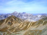 I passi del Pedenoletto e Pedenolo visti dalla cresta Radisca - Braulio