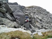 Zona rocciosa da aggirare, a circa 2400 m