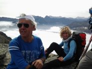 Francesco e Marina in vetta