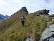 in cresta verso Punta Belvedere