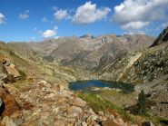 Laghi della Valletta visti dal sentiero salendo verso il colle d'Orgials