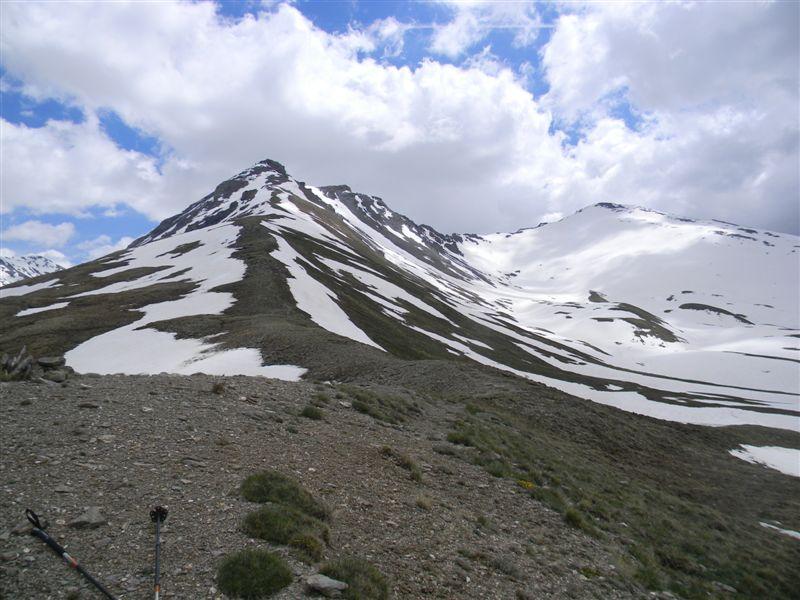 a sx la spalla del pic lombard a dx le Petit Rochebrun