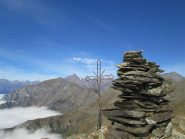 dalla cima verso il  Rocciamelone