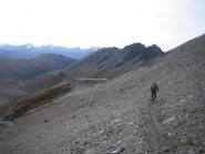 il lunghissimo traverso nella Valfredda